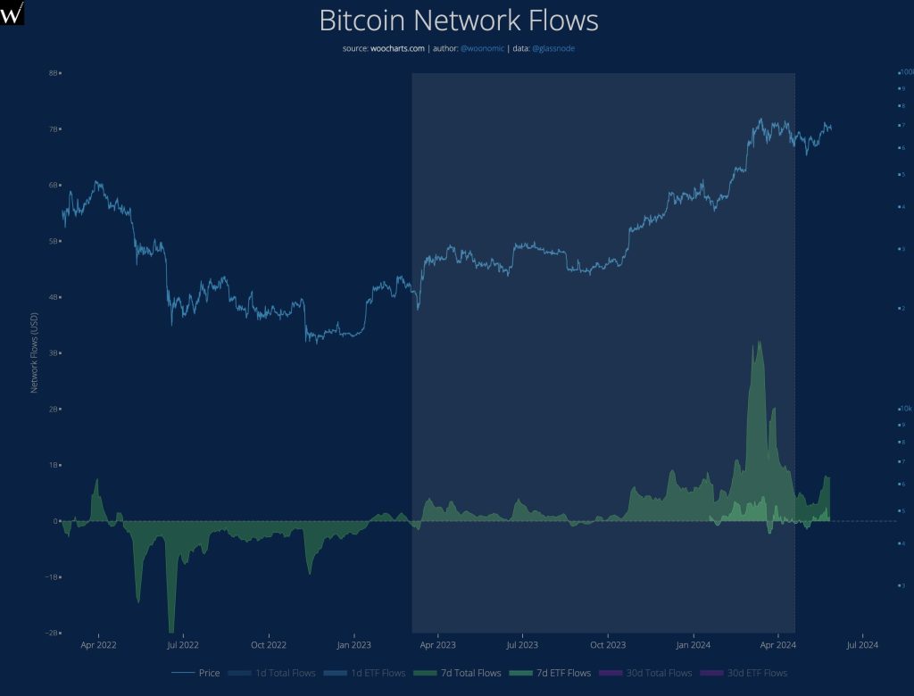 Flujos de Capital hacia Bitcoin