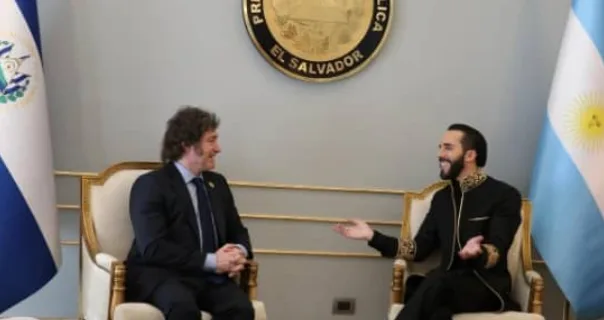 Javier Milei y Nayib Bukele hablaron sobre libertad en El Salvador
