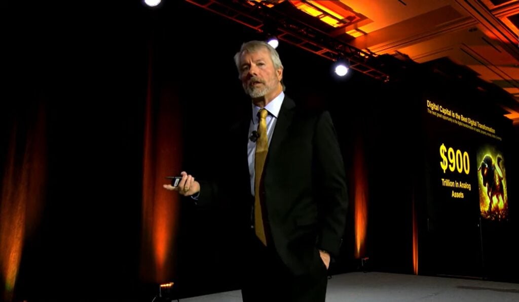 Michael Saylor es el fundador y presidente de MicroStrategy. Fuente: Bitcoin Magazine – ​YouTube ‌– Captura de pantalla por‌ CriptoNoticias.