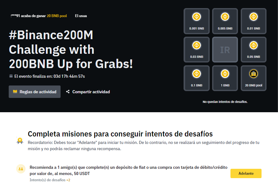 Portada del evento de Binance